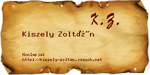 Kiszely Zoltán névjegykártya